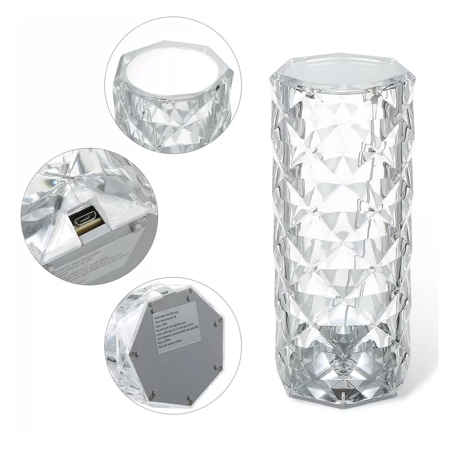 Lámpara de Mesa Recargable/ Touch «Cilindro Diamante LED» Dimeable https://www.hbled.cl/wp-content/uploads/2025/04/36602-2.jpg