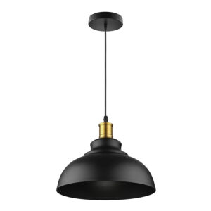 Lámpara Colgante E-27 Decorativa Negra Pollux (SKU:71760272)