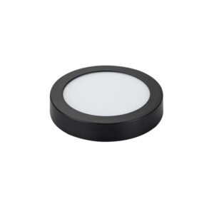 Panel Redondo LED Sobrepuesto Negro 18W (SKU:76560318-76550418-76546518)