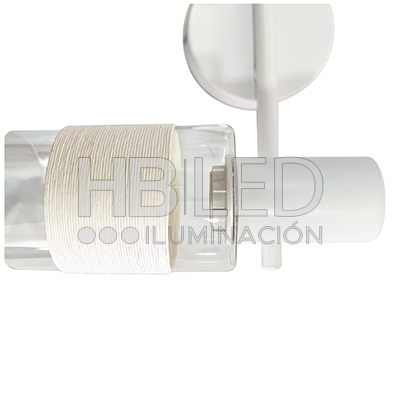 Foco Apliqué Sobrepuesto 2xE-14  Zaurak Blanco (SKU:73522712) https://www.hbled.cl/wp-content/uploads/2025/04/73522712-5.jpg