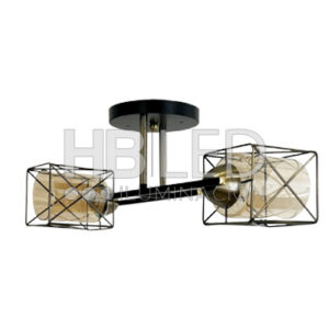 Lámpara de Techo Geométrica Vidrio Doble Porta E-27 (SKU:73552712)