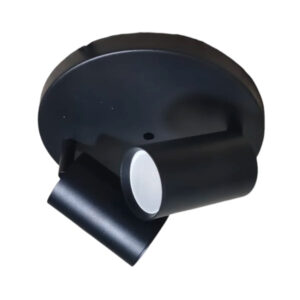 Foco Sobrepuesto Con Base Redonda 2xGU-10 Altair II Negro