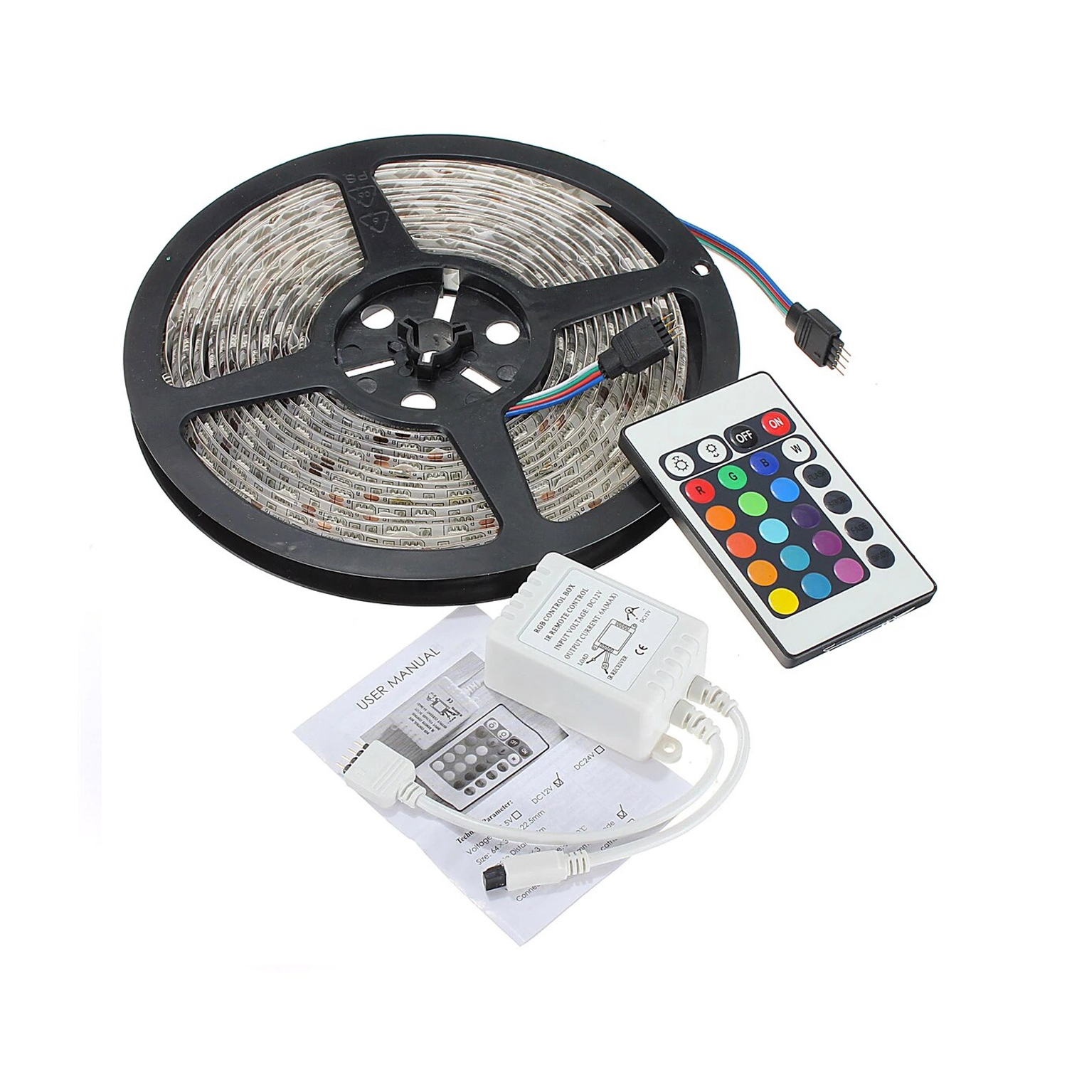 Cinta LED Con Control 5m 60Leds RGB (QIAN0962) https://www.hbled.cl/wp-content/uploads/2025/04/Cinta-Led-Rgb-5-Metros-1.jpg