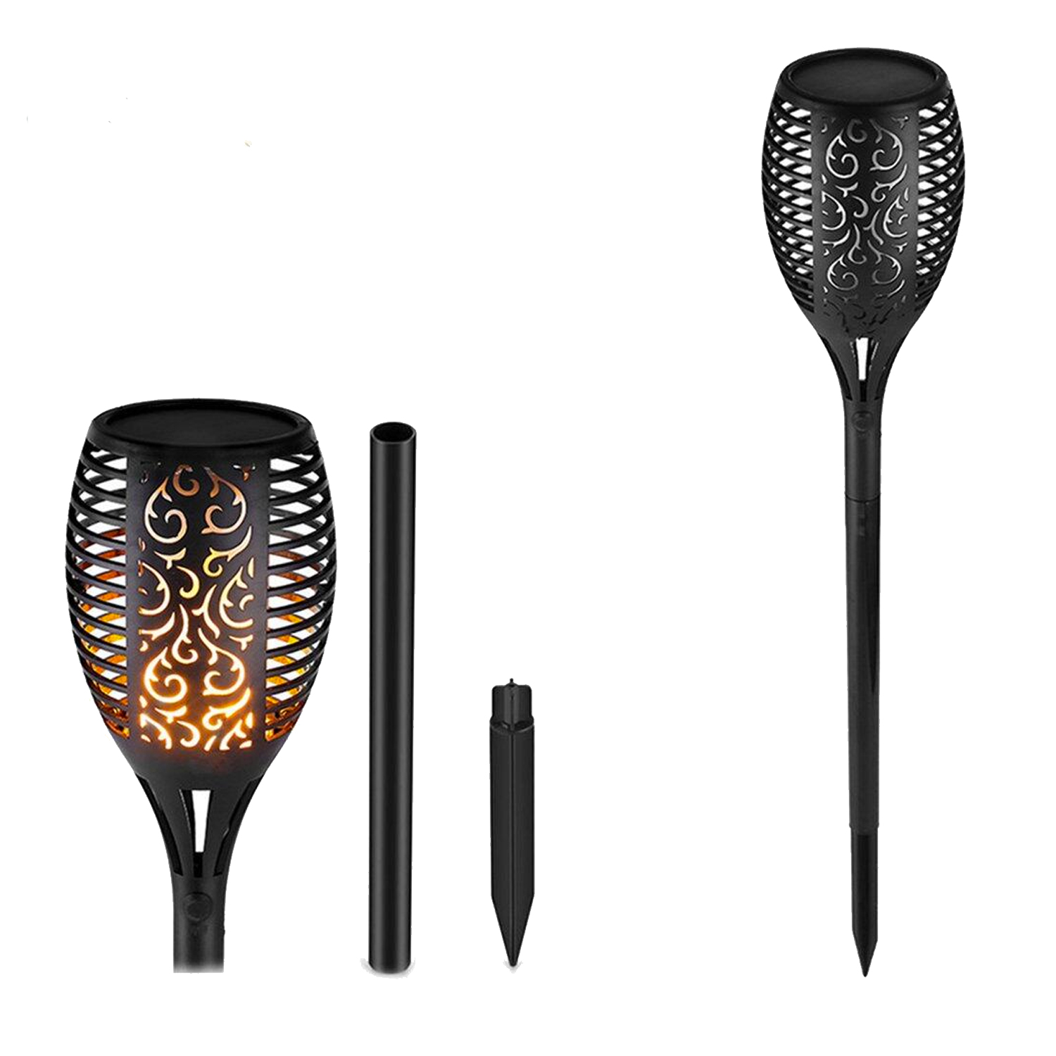 Antorcha LED Estaca Efecto Llama Para Exterior con Carga Solar (SKU:HBLED00032) https://www.hbled.cl/wp-content/uploads/2025/04/HBLED00032-4.jpeg