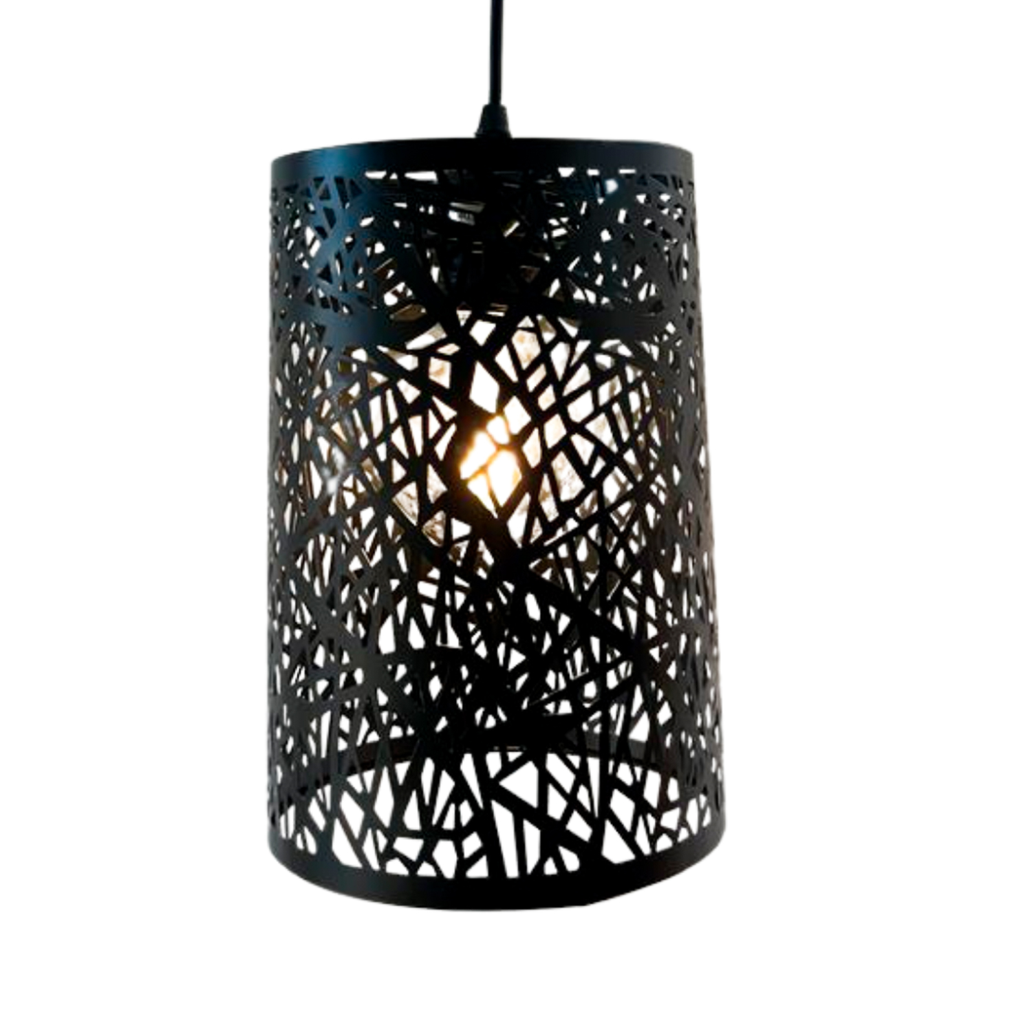 Lámpara Colgante Pantalla Aluminio Negro Porta E-27 https://www.hbled.cl/wp-content/uploads/2025/04/LC0350-3.jpeg
