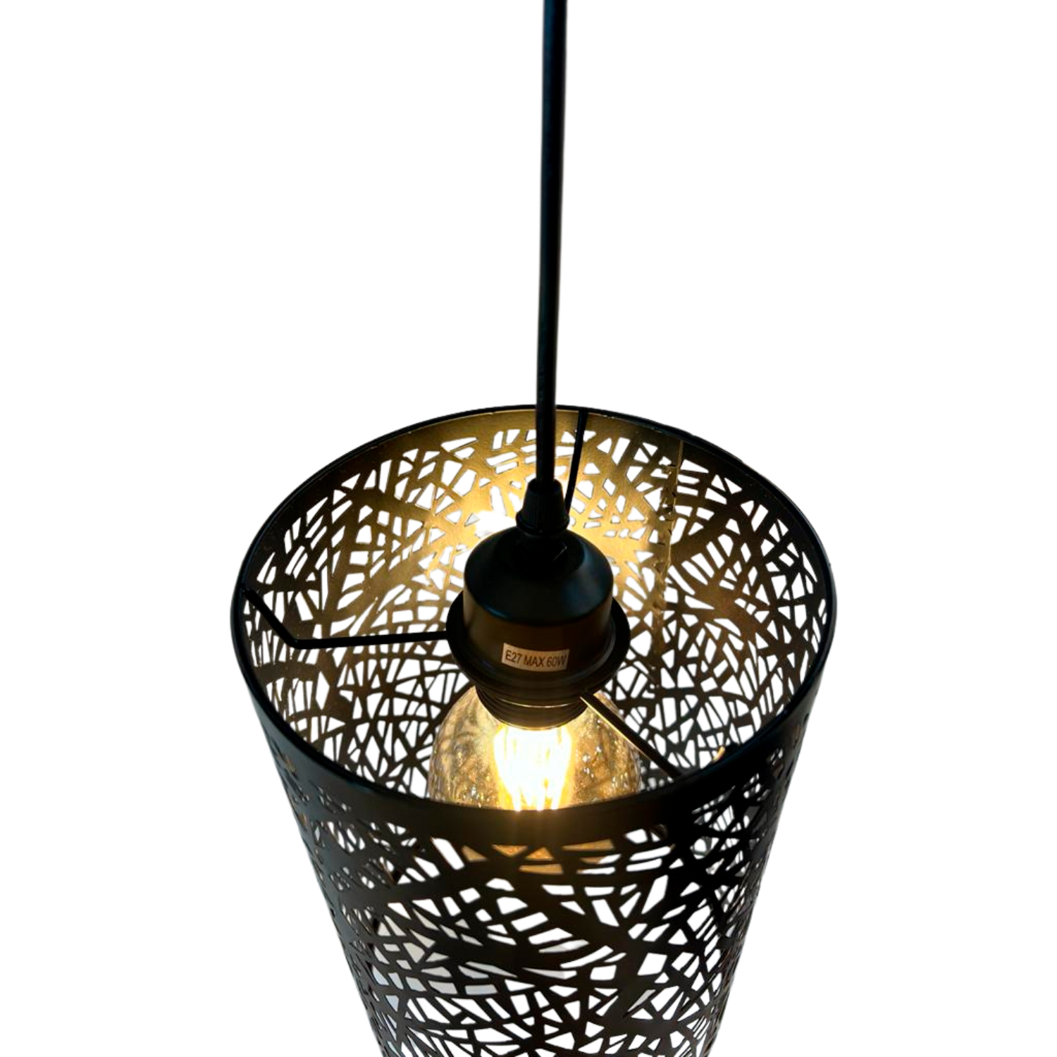 Lámpara Colgante Pantalla Aluminio Negro Porta E-27 https://www.hbled.cl/wp-content/uploads/2025/04/LC0350-6.jpeg