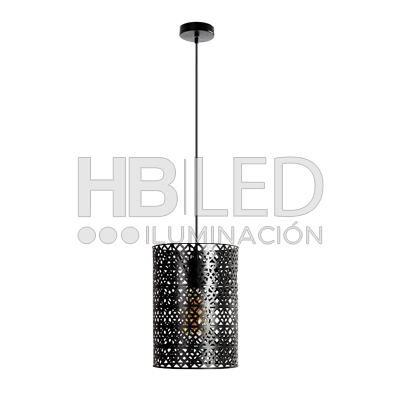 Lámpara Colgante Pantalla Aluminio Negro Porta E-27 (SKU:LC0350) https://www.hbled.cl/wp-content/uploads/2025/04/LC0350-sello-7.jpg