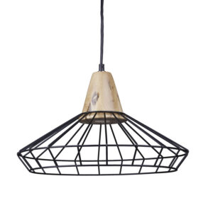 Lámpara Colgante Blix Metal Negro E-27