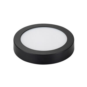 Panel Redondo LED Sobrepuesto Negro 24W (SKU:36188-36187-36186)
