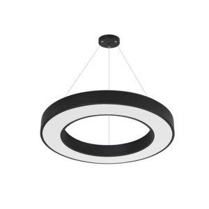 Lámpara Colgante Aro Negro 42w- 60 cms CCT