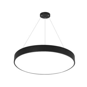 Lámpara Colgante Circular Negra 50w- 60 cms CCT