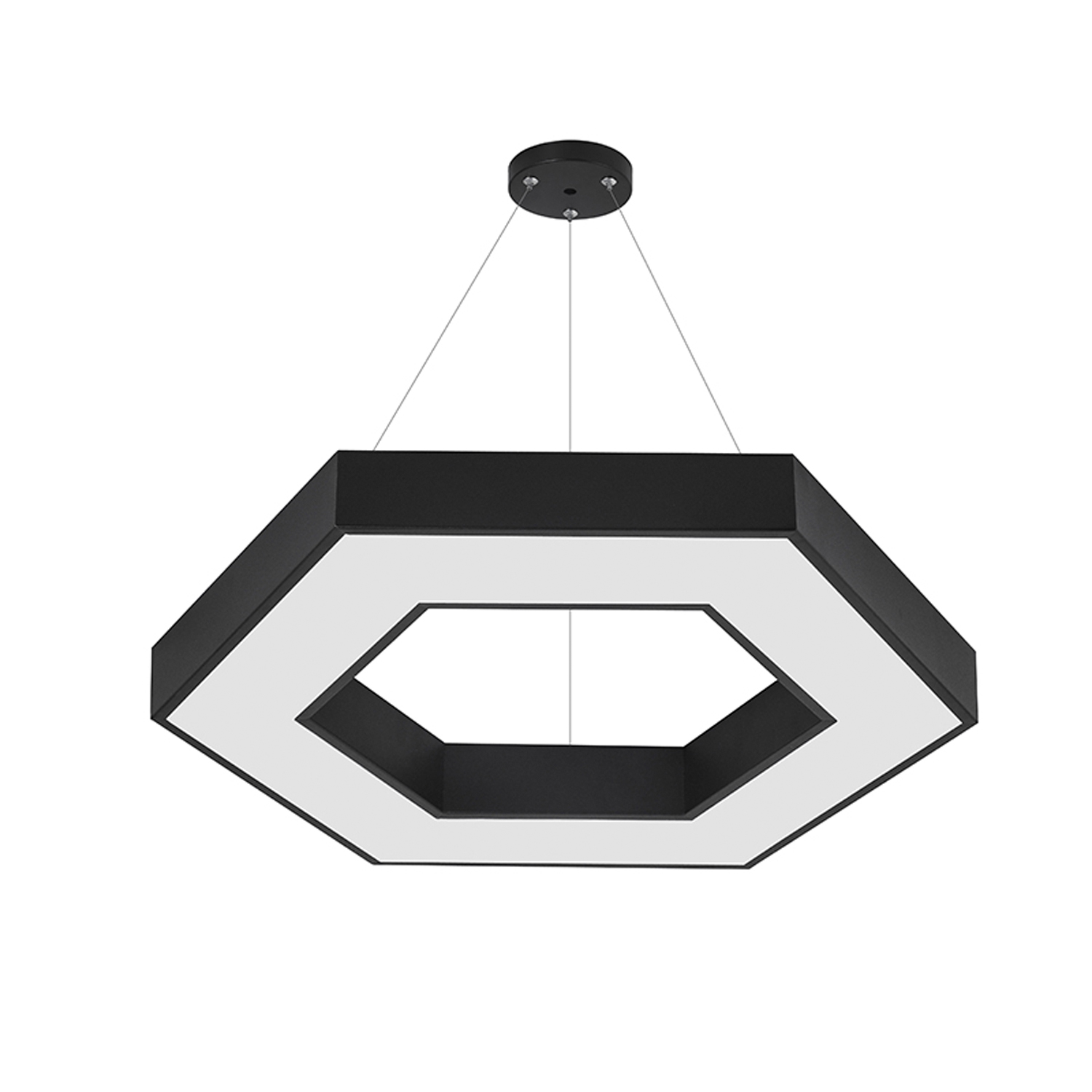 Lámpara Colgante Hexagonal Negra 42w- 60 cms CCT https://www.hbled.cl/wp-content/uploads/2025/05/36702-1.jpg