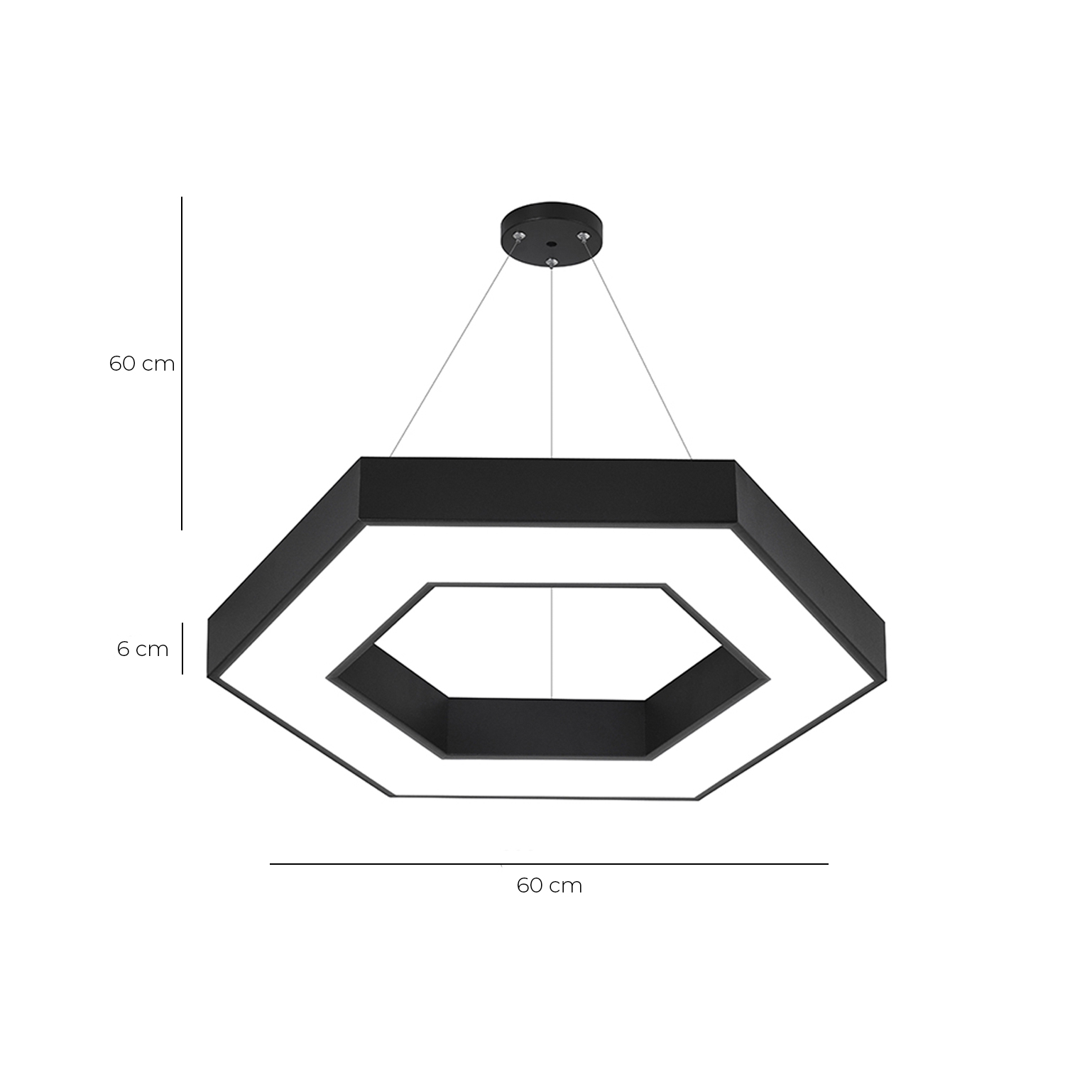 Lámpara Colgante Hexagonal Negra 42w- 60 cms CCT https://www.hbled.cl/wp-content/uploads/2025/05/36702-2.jpg