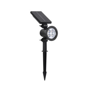 Foco Estaca Jardín 4 leds 1,5w Luz Cálida