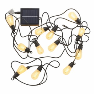 Guirnalda LED 6.5M con Panel Solar Luz Cálida