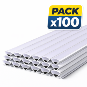 Pack 100 Perfil Esquinero Alto 2m 601 Aluminio 0.45mm