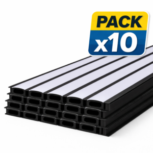 Pack 100 Perfil Esquinero Alto 2m 601 Negro 0.45mm