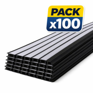 Pack 100 Perfil Embutido 2M 508 Negro 0,5mm