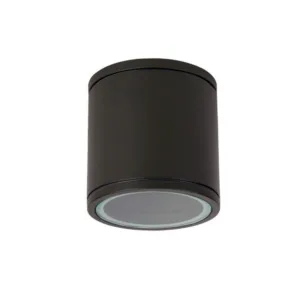 Luminaria Tipo Aplique A Cielo Circular Gris GU10